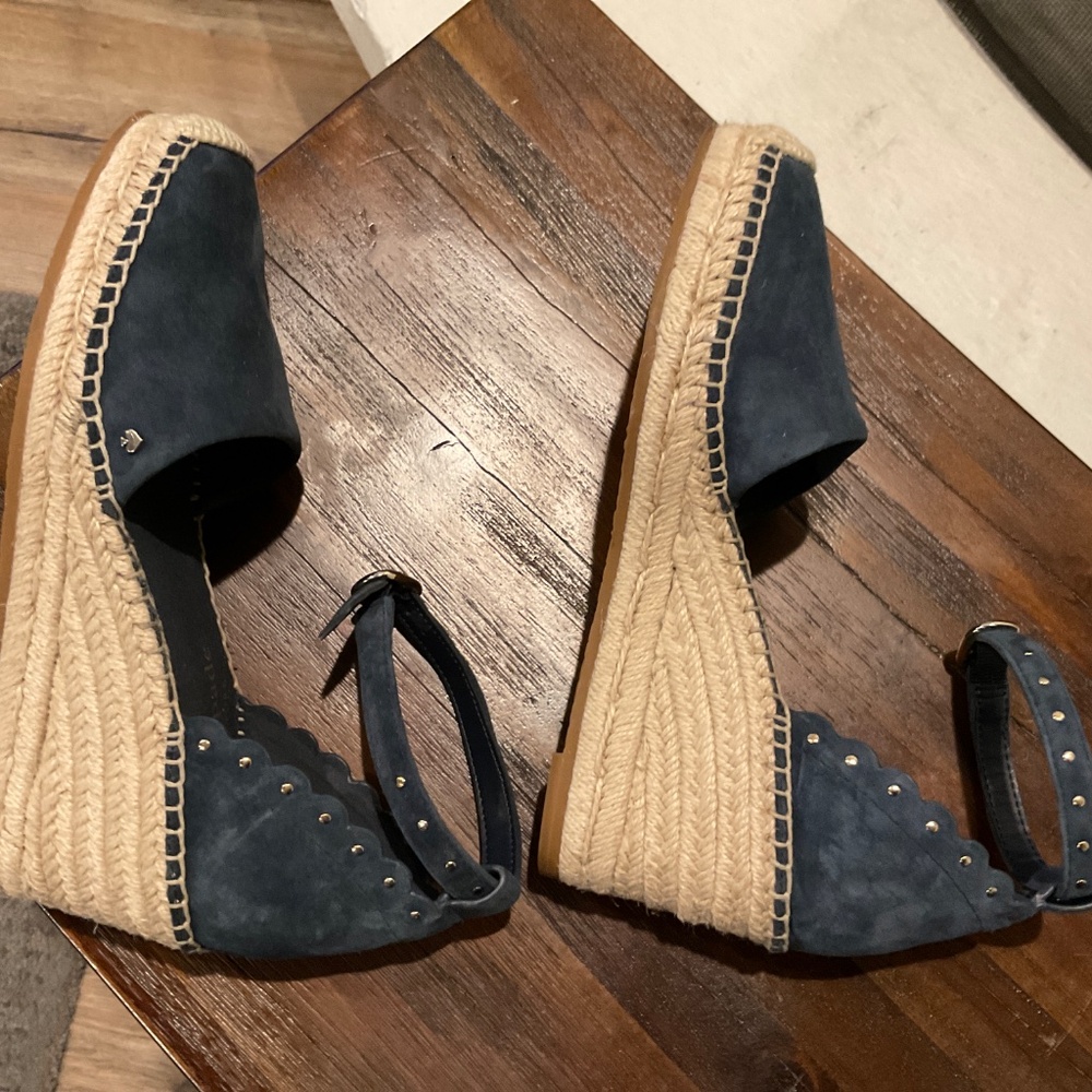 Kate Spade Blue Wedges - Picture 5 of 9
